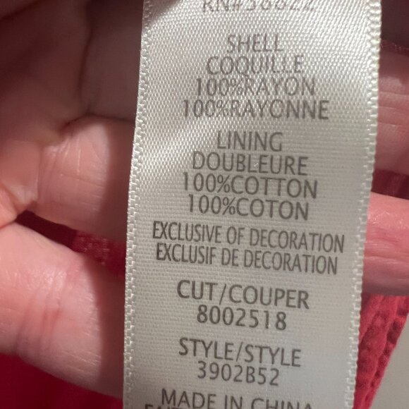 Max Studio Red Lace Trim Sleeveless Maxi Dress, Size Large - Picture 16 of 16